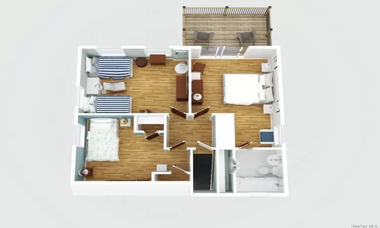 2nd floor 3D floor plan