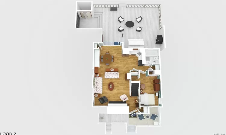 1st floor 3D floor plan