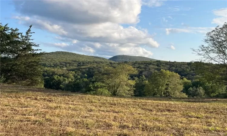 View of mountain feature with a rural view