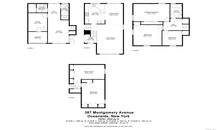 387 Montgomery Avenue, Oceanside, NY, 4 Bedrooms Bedrooms, 8 Rooms Rooms,2 BathroomsBathrooms,Residential,For Sale,Montgomery,3586551