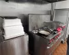 Kitchen with tile patterned floors