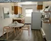 virtually staged kitchen