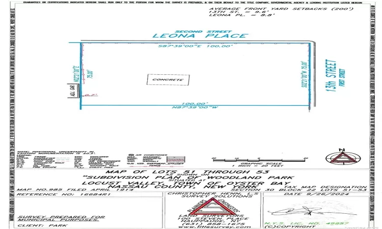 51 13th Street, Locust Valley, NY, ,Land,For Sale,13th,3590871