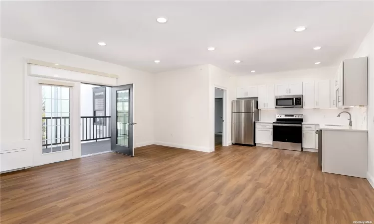 This photo shows the interior of a two bedroom apartment. It may not be the exact unit.