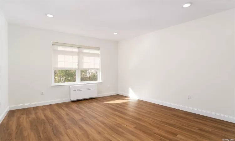 This photo shows the interior of a one bedroom apartment. It may not be the exact unit.