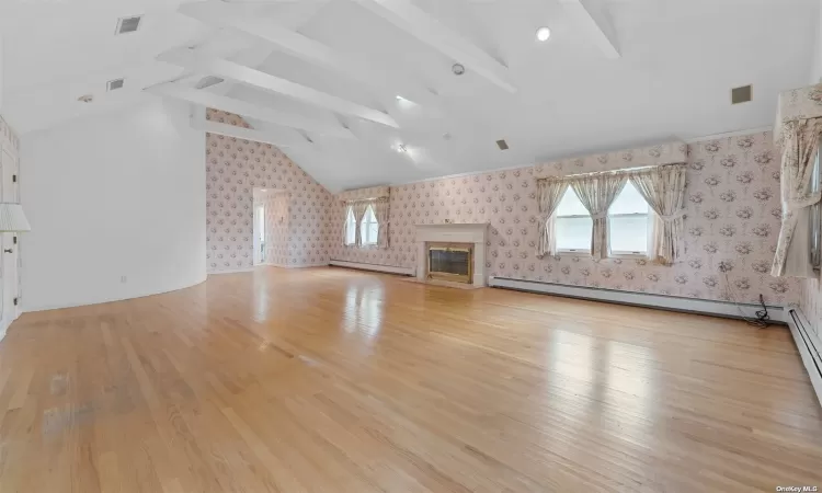 PRIMARY BEDROOM WITH FIREPLACE