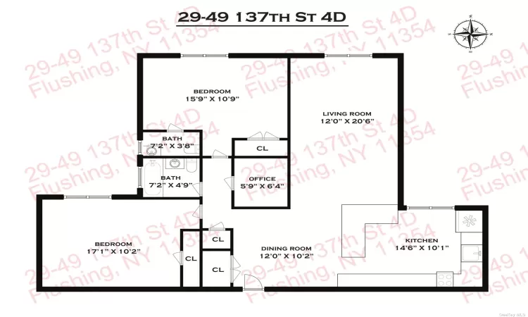 29-49 137th Street, Flushing, NY, 2 Bedrooms Bedrooms, 5 Rooms Rooms,1 BathroomBathrooms,Residential,For Sale,137th,3592630