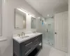 Primary bath with walk in shower