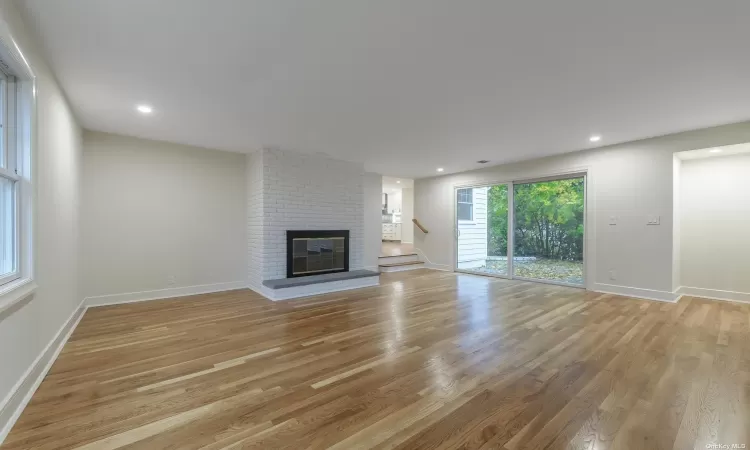 Family room with doors to patio