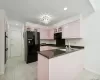 L-Shaped Island in Kitchen