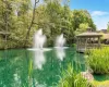 Hamlet Pond with Fountains