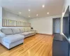 Unfurnished living room featuring light hardwood / wood-style floors