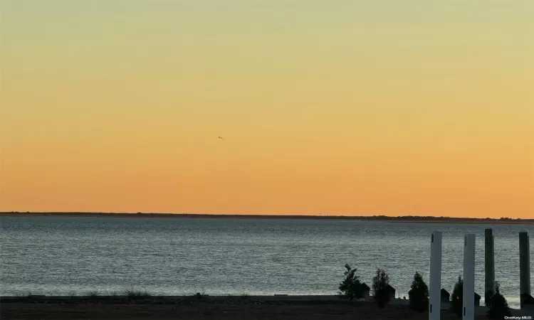 open view of great South Bay from backyard