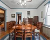 Kitchen to dining area