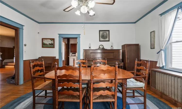 Dining area opens to Kitchen