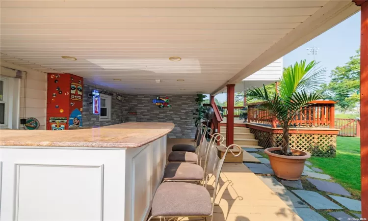 Outdoor Patio with Bar