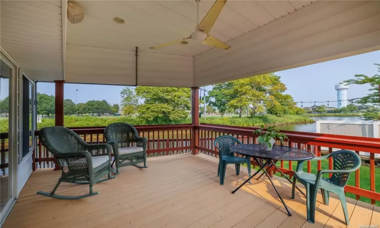 Deck off Sunroom