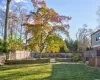 Fenced pool area