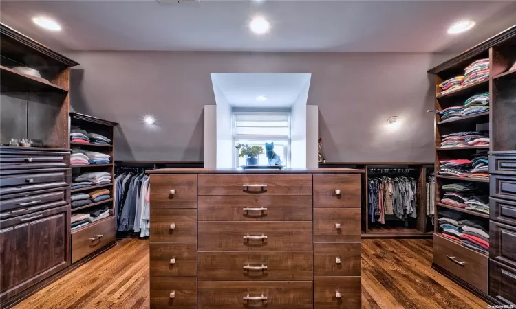 Custom designed walk-in closet