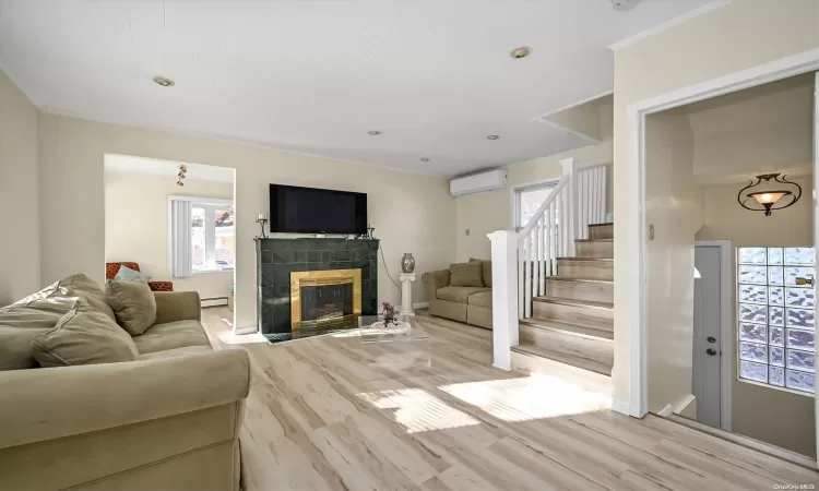 Living Room with Fireplace