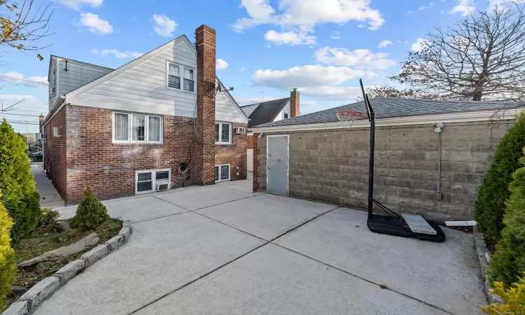 View of rear view of property