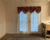 Dining room with French doors