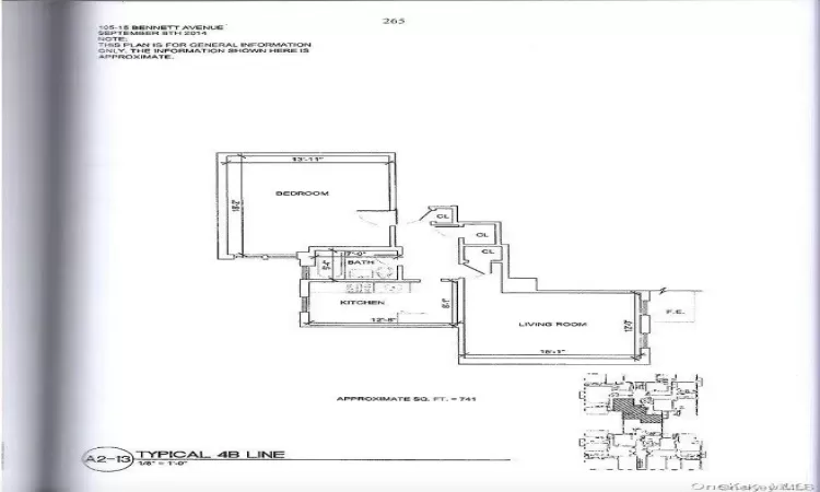 105 Bennett Avenue, New York, NY, 1 Bedroom Bedrooms, 1 Room Rooms,1 BathroomBathrooms,Residential,For Sale,Bennett Avenue,L3591516