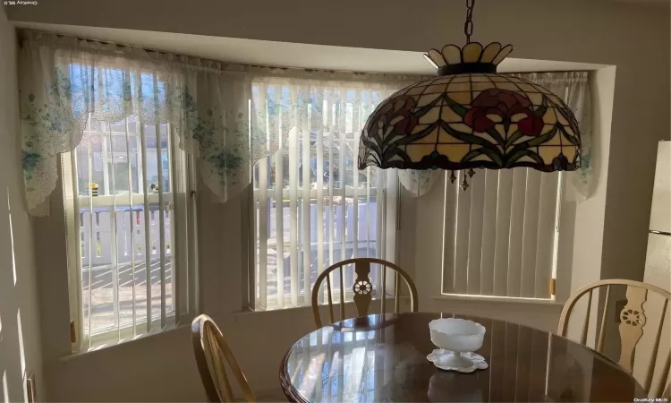 Bow window in the kitchen