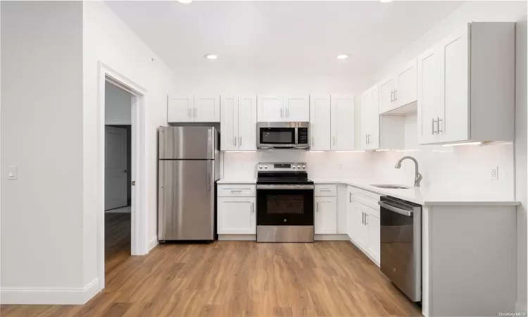 This photo shows the interior of a two-bedroom apartment. It may not be the exact unit.