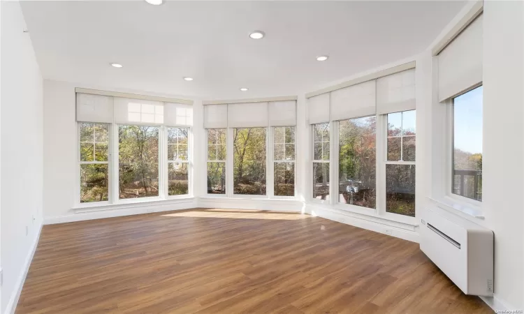 This photo shows the interior of a one bedroom apartment. It may not be the exact unit.