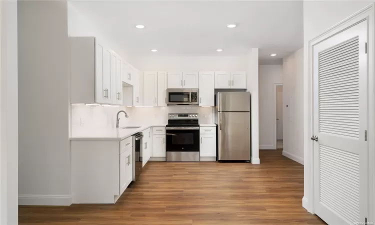 This photo shows the interior of a two-bedroom apartment. It may not be the exact unit.