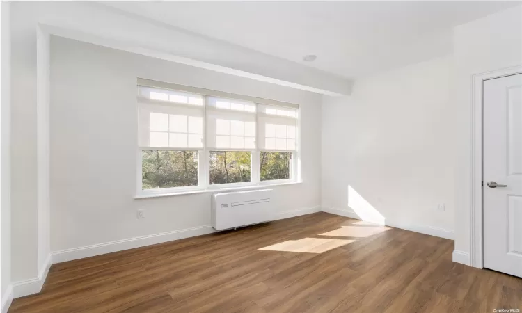 This photo shows the interior of a one bedroom apartment. It may not be the exact unit.