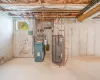 Utility room with gas water heater