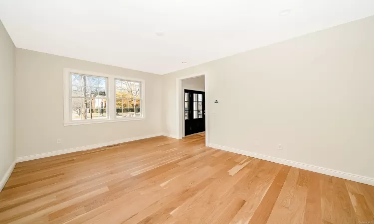 Unfurnished room featuring light hardwood / wood-style flooring