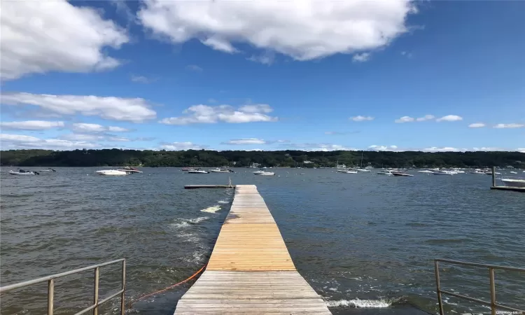 Beach and Mooring Laurel Hollow