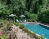 Roses surrounding the Pool