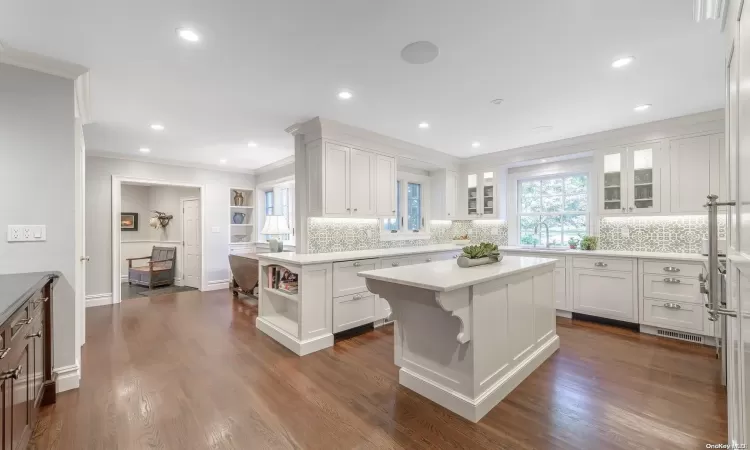 Kitchen open to Mudroom