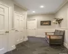 Mudroom with access to garage