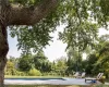 Gunite pool with electric cover