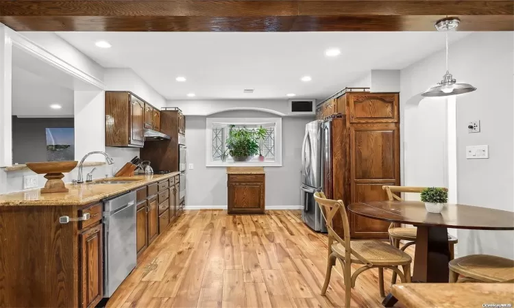 Kitchen, Pantry, Full Bath & Laundry Room