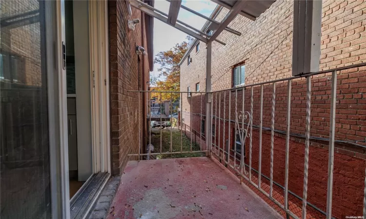 Balcony off Kitchen