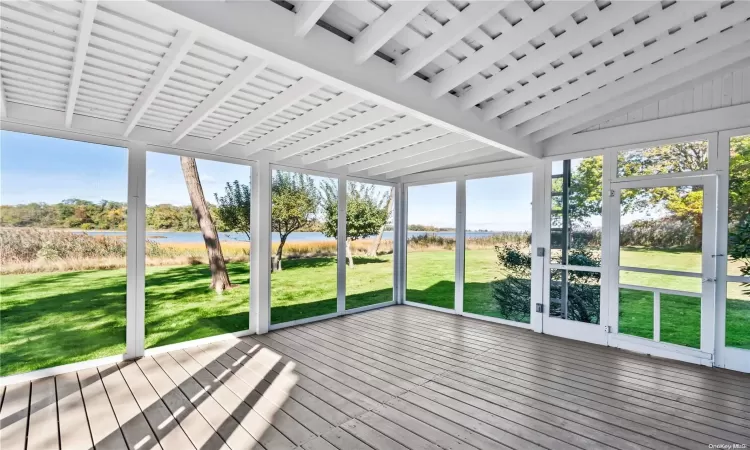 Screened Porch w Water Views