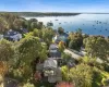 Aerial with views of Hempstead Harbor