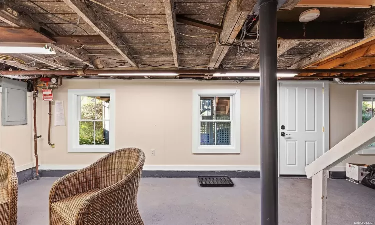 Basement with ground floor entry off driveway