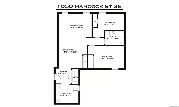 1050 Hancock Street, New York, NY, 2 Bedrooms Bedrooms, 4 Rooms Rooms,1 BathroomBathrooms,Residential,For Sale,Hancock,L3586429