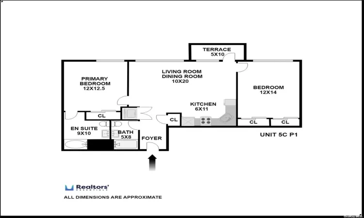 Staged Bedroom 1b