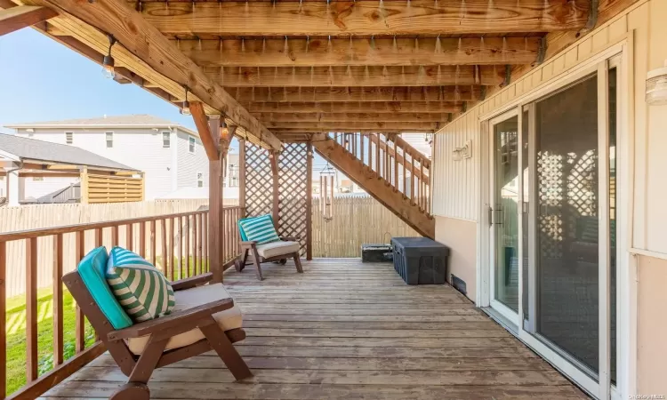 Private Downstairs Deck