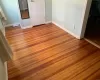 Unfurnished bedroom featuring light wood-type flooring