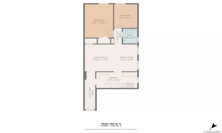 Rear Apartment Floorplan