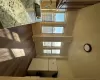 Kitchen featuring dark hardwood / wood-style flooring, refrigerator, and sink